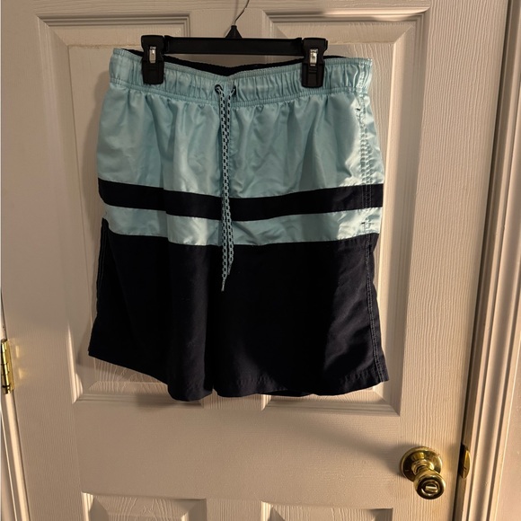 George Men's Light Blue and Navy Shorts - Picture 1 of 1
